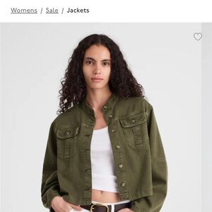 Madewell Dyed Cocoon Sleeve Lady Jacket.